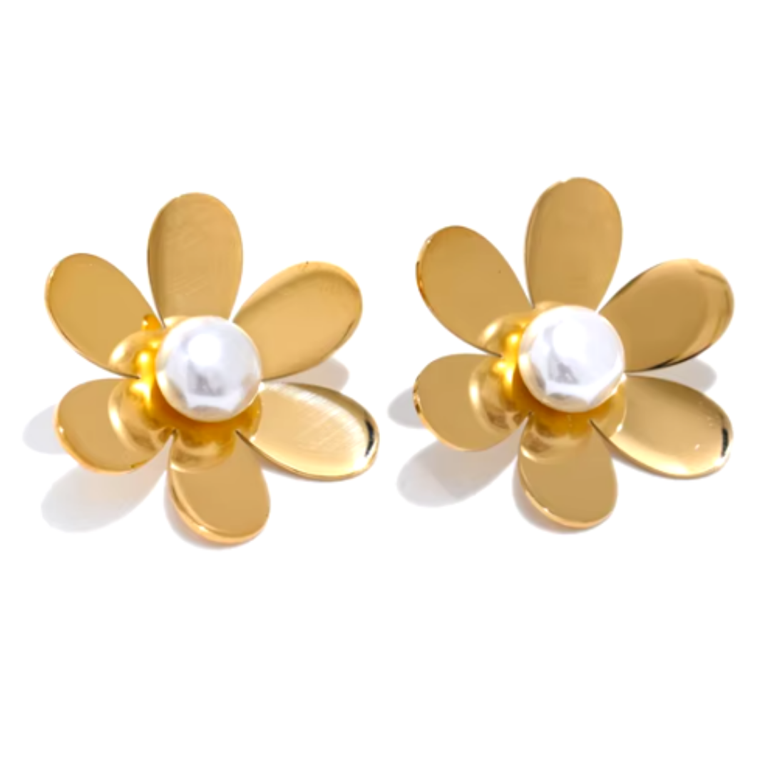 Daisy Stainless Steel Earrings